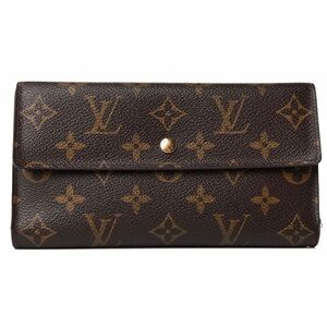 LOUIS VUITTON- 💯AUTHENTIC Monogram Porte Tresor Wallet